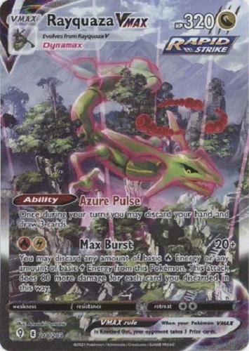 Rayquaza VMAX Alt Art from Evolving Skies