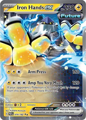 Iron Hands ex Pokemon Card from Paradox Rift