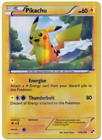 Pikachu Secret Rare Card